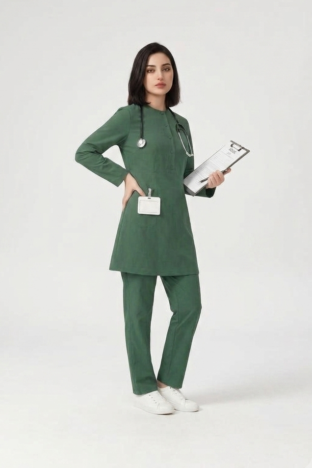 The "A-Line" Button-Down  Scrubs
