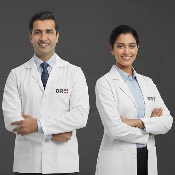 The DR. SCRUBS 'Signature' Top Tex Lab Coat