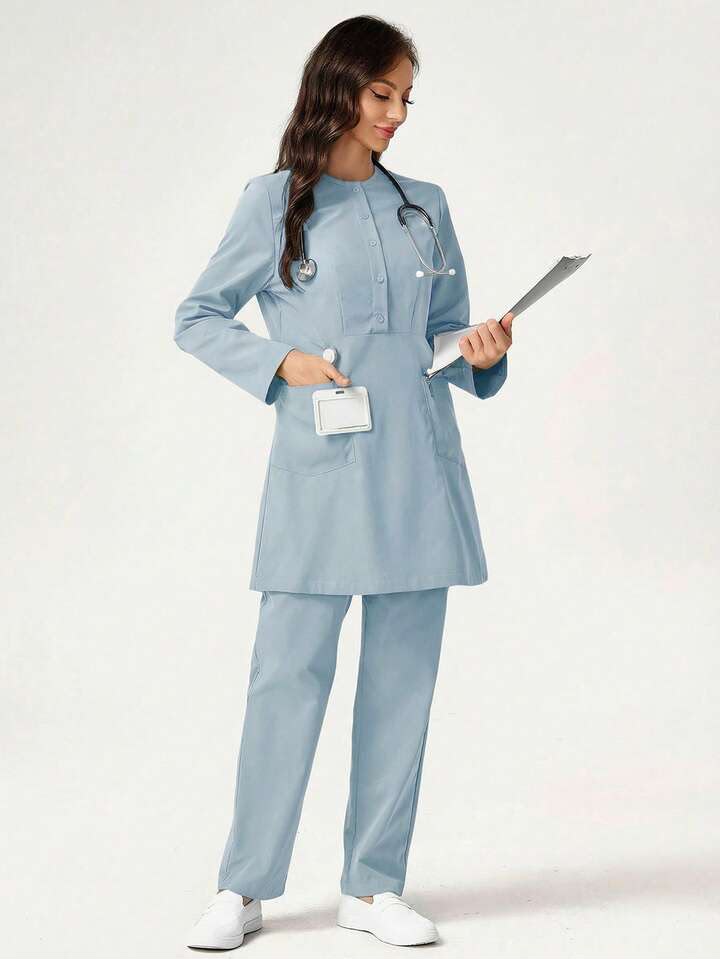 The "A-Line" Button-Down  Scrubs