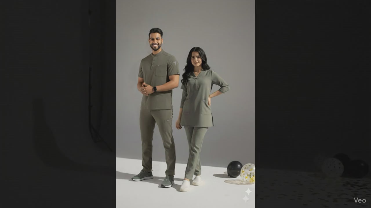 oilve green scrubs
